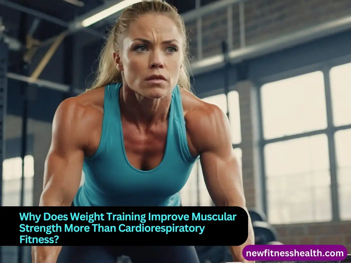 why does weight training improve muscular strength more than cardiorespiratory fitness?